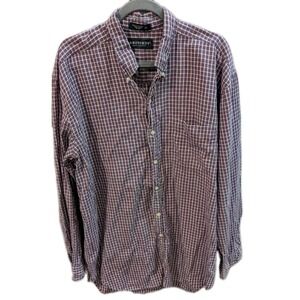 Britches Flannel Great Outdoors Mens XL Button Up Shirt Red Plaid Long Sleeve